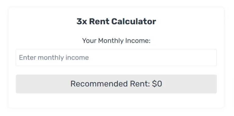 3x Rent Calculator: Take Control of Your Budget