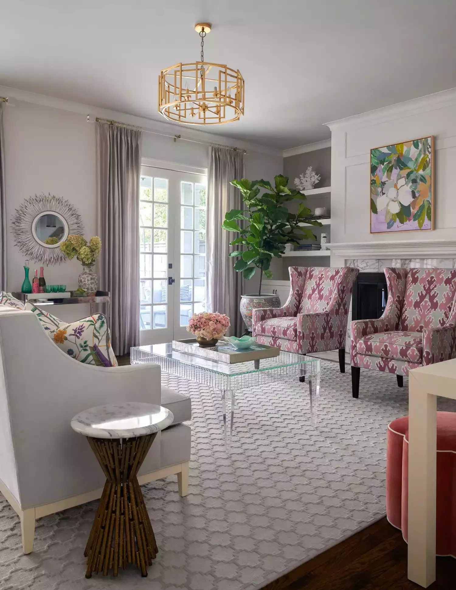 16 Stunning French Door Curtain Ideas to Transform Your Home 17 A Bit of Contrast
