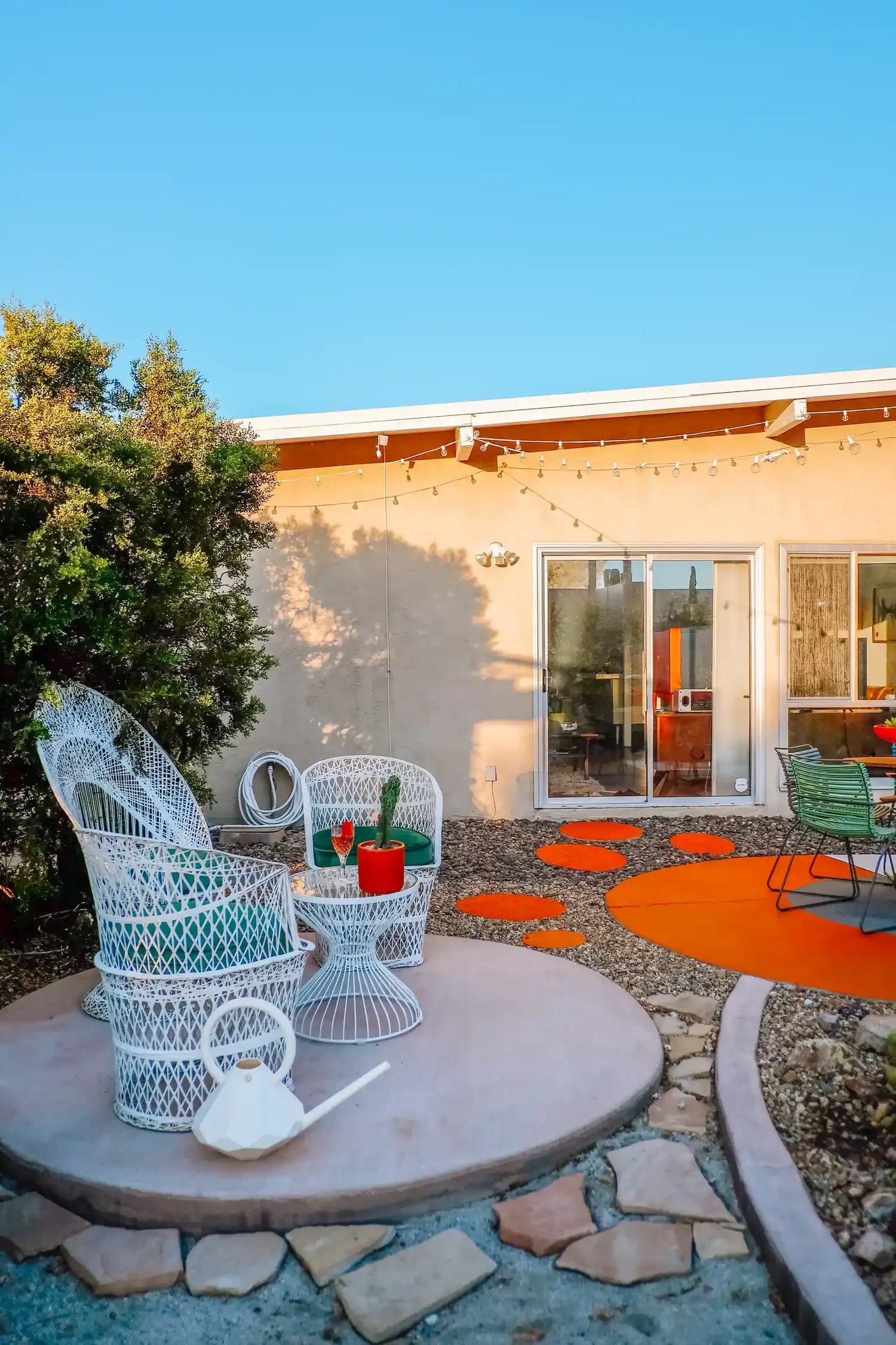 45 Beautiful Backyard Pathway Ideas to Transform Your Outdoor Space A Colorful Accent