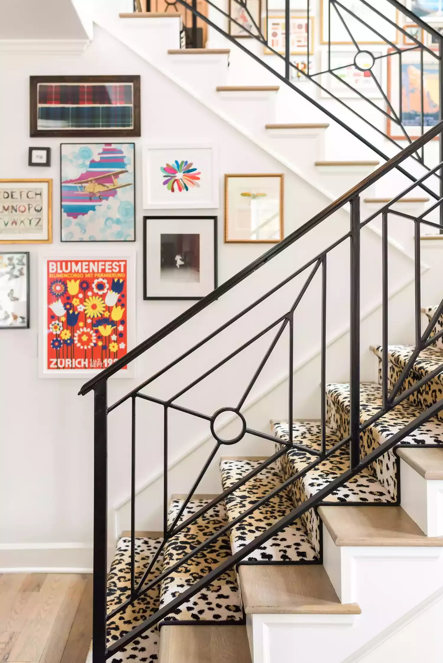 29 Stunning Staircase Design Ideas to Transform Your Home's Interior 9 A Colorful Gallery