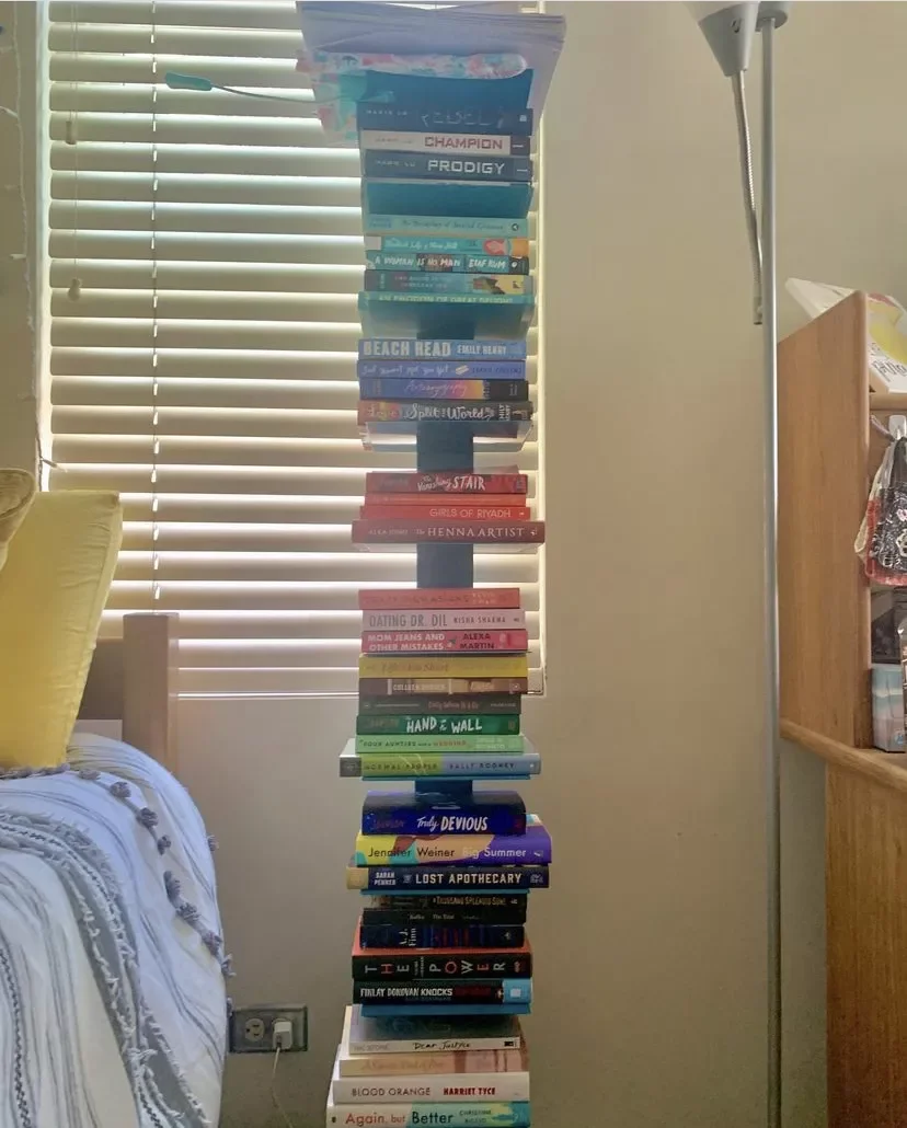 25 Smart Dorm Room Organization Ideas to Transform Your Tiny Space A Floating Bookshelf