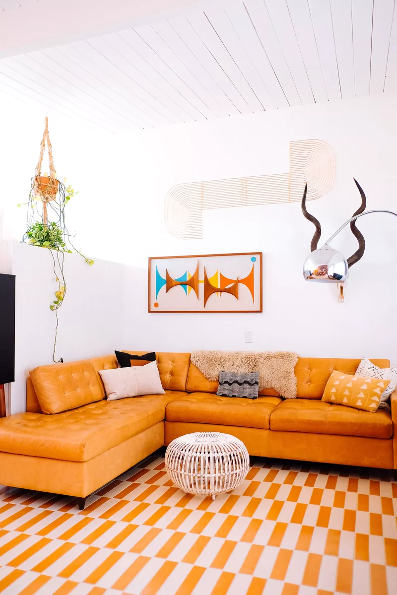 20 Groovy '70s Interior Design Trends Making a Comeback 12 A Groovy Couch