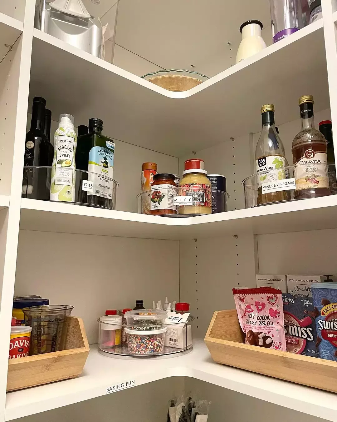 37 Corner Pantry Ideas to Transform Your Kitchen Storage A Lazy Susan in the Corner Pantry