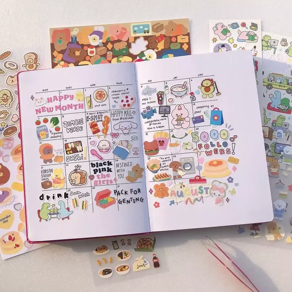 20 Creative Bullet Journal Ideas to Transform Your Home Organization A Month in Stickers