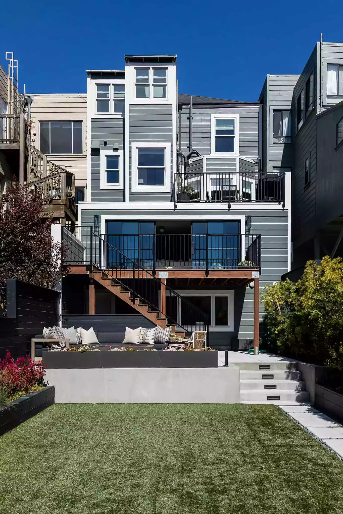 45 Beautiful Backyard Pathway Ideas to Transform Your Outdoor Space A Multilevel Backyard