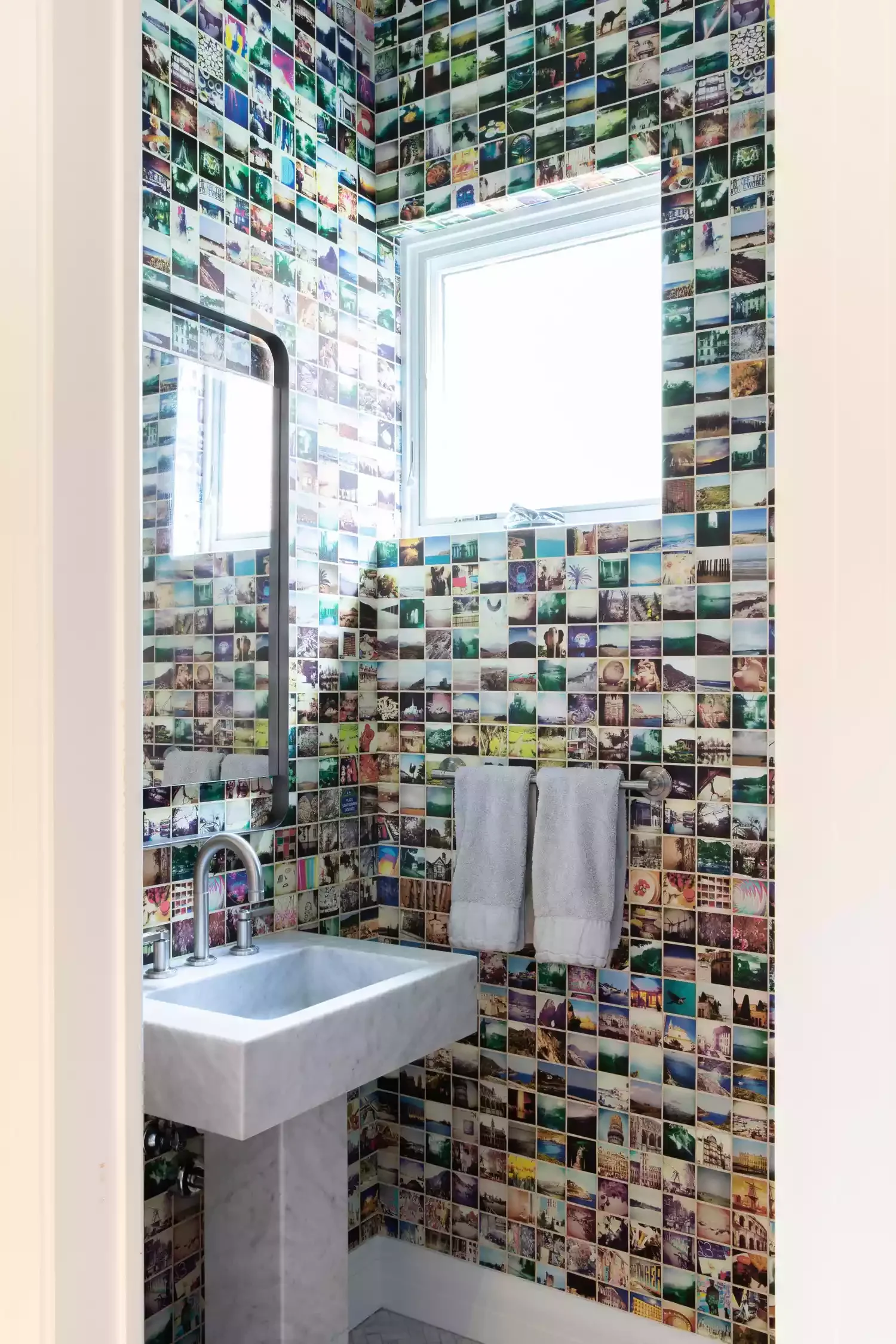 74 Amazing Bathroom Decorating Ideas That Will Transform Your Space 42 A Playful Custom Wallpaper Design