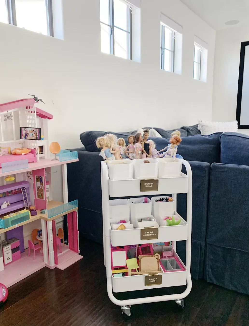 A Rolling Cart for Dolls