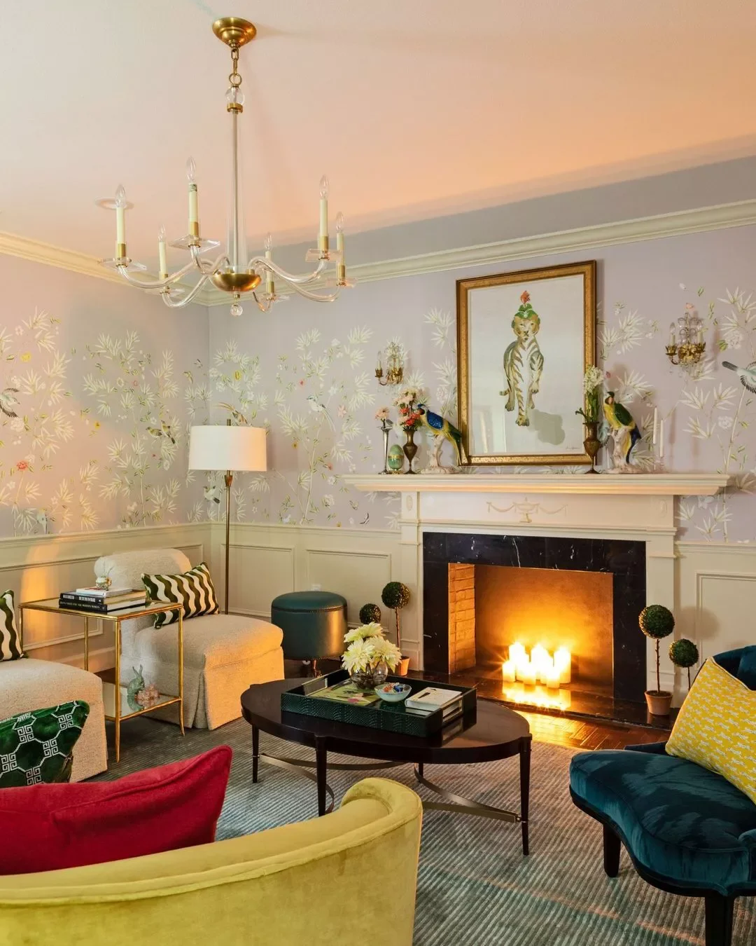 35 Stunning Living Room Wallpaper Ideas to Transform Your Space 19 A Soft Touch