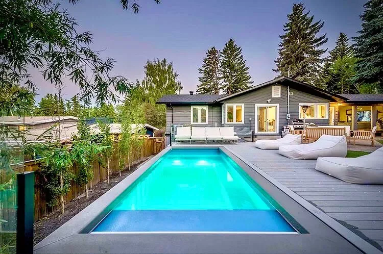 50 Semi-Inground Pool Designs That Transform Any Backyard Into Your Personal Paradise A Stylish Modular Pool