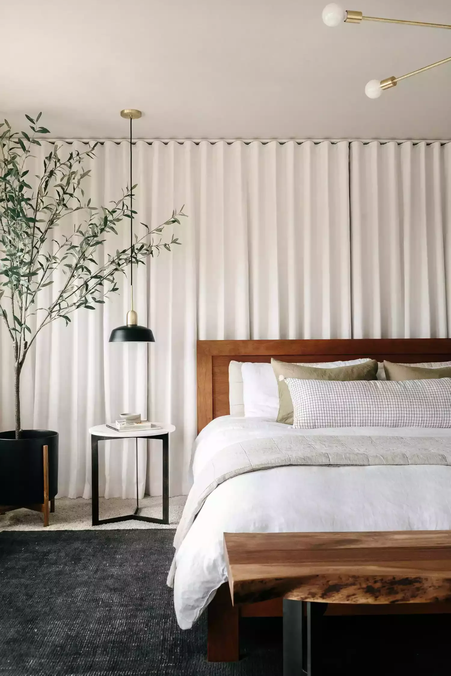 16 Basement Bedroom Ideas That'll Have You Racing Downstairs 5 A Wall of Curtains