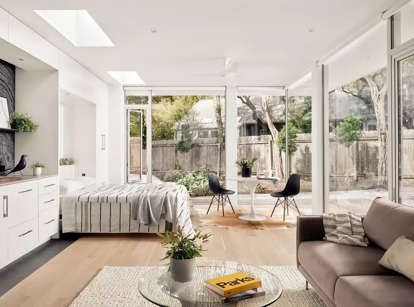 33 Space-Saving Murphy Bed Ideas That Will Transform Your Home 15 ADU Murphy Bed (Open)