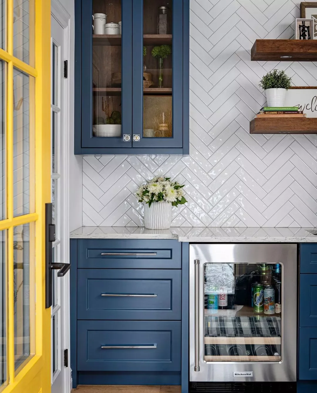 33 Creative Basement Kitchenette Ideas to Transform Your Lower Level 27 Accent With Color