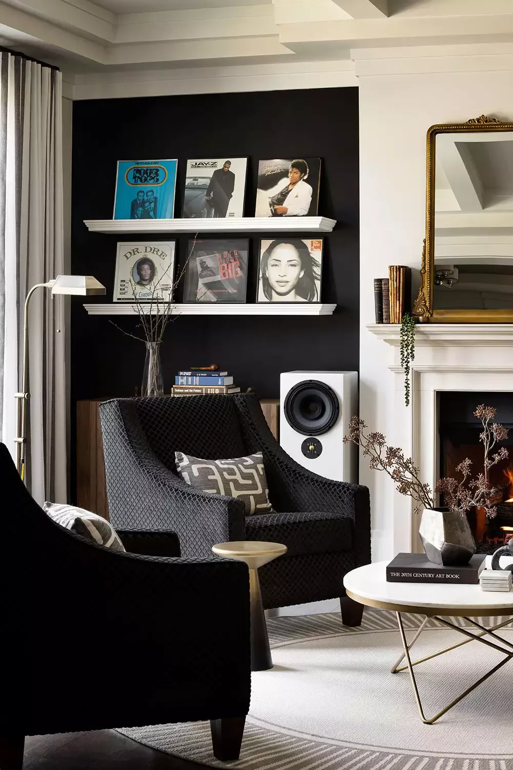 30 Stunning Black and White Living Room Ideas That Will Transform Your Space 3 Accent With Gold
