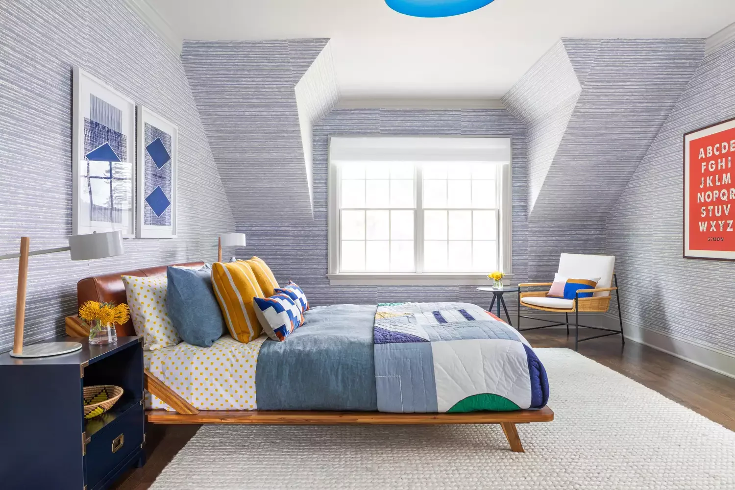 52 Creative and Stylish Teen Bedroom Design Ideas 15 Accent With Primary Colors