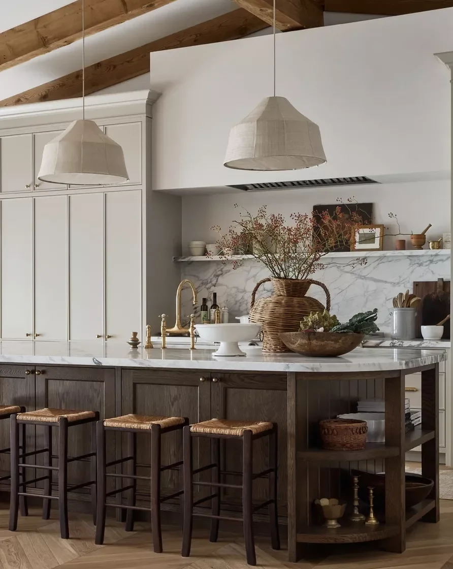 32 Modern Farmhouse Kitchen Ideas That'll Transform Your Cooking Space Accessorize With Baskets