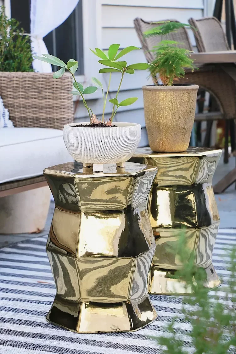 15 Outdoor Room Ideas That Transform Your Backyard Space Accessorize With Metallics