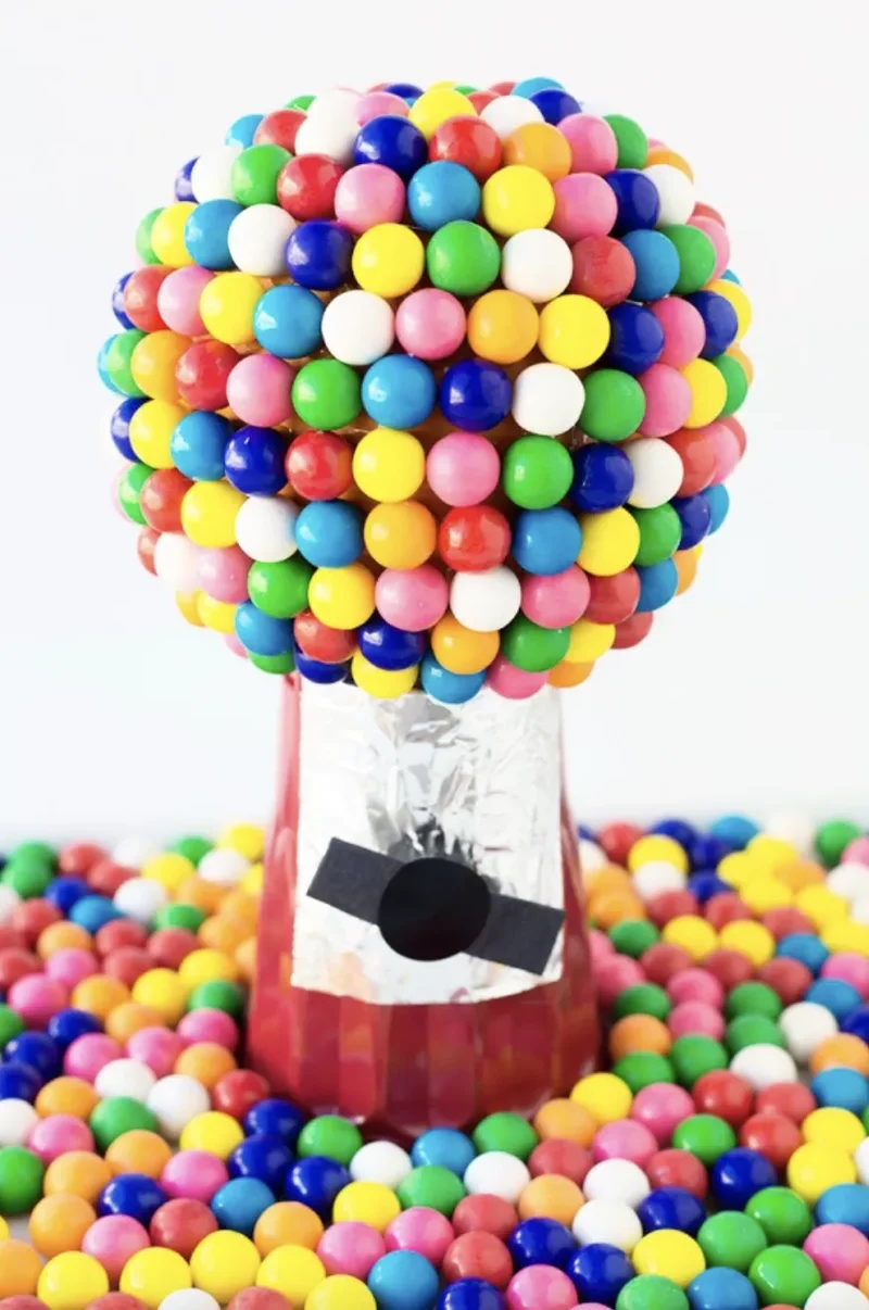 90 Creative Halloween Pumpkin Decorating Ideas to Try This Season 63 Actual Gumball Machine Pumpkin