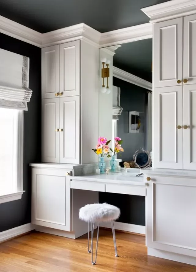 20 Beautiful Makeup Vanity Ideas to Transform Your Daily Beauty Routine 15 Add Architectural Interest