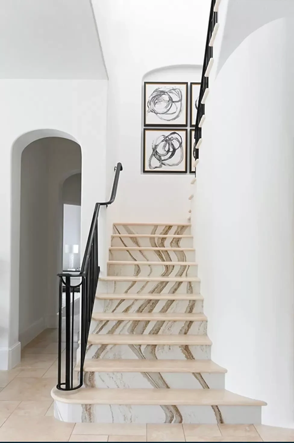 32 Staircase Design Ideas That Transformed Homes This Year Add Artistic Stair Risers