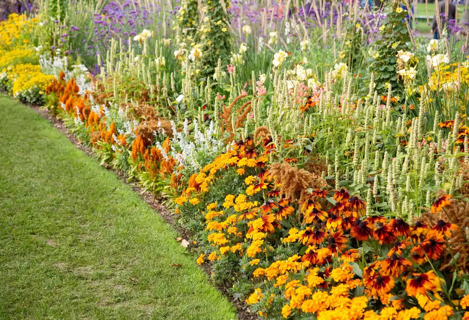 30 Stunning Fall Decor Ideas to Transform Your Outdoor Space Into an Autumn Paradise 11 Add Autumnal Color With Marigold
