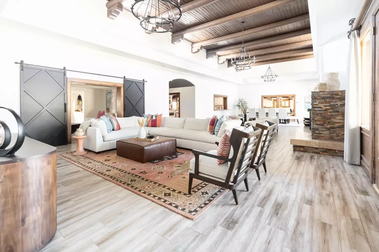 45 Modern Rustic Living Room Ideas That Will Transform Your Space 30 Add Barn Doors