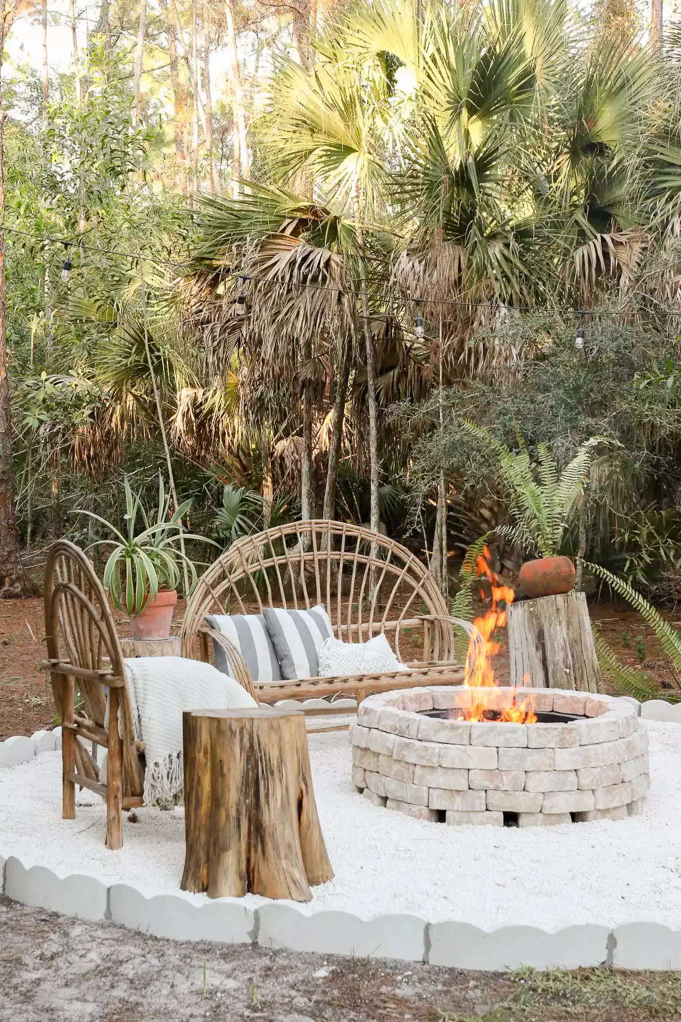 20 Beautiful Brick Fire Pit Designs to Transform Your Outdoor Space 20 Add Boho Style Flair