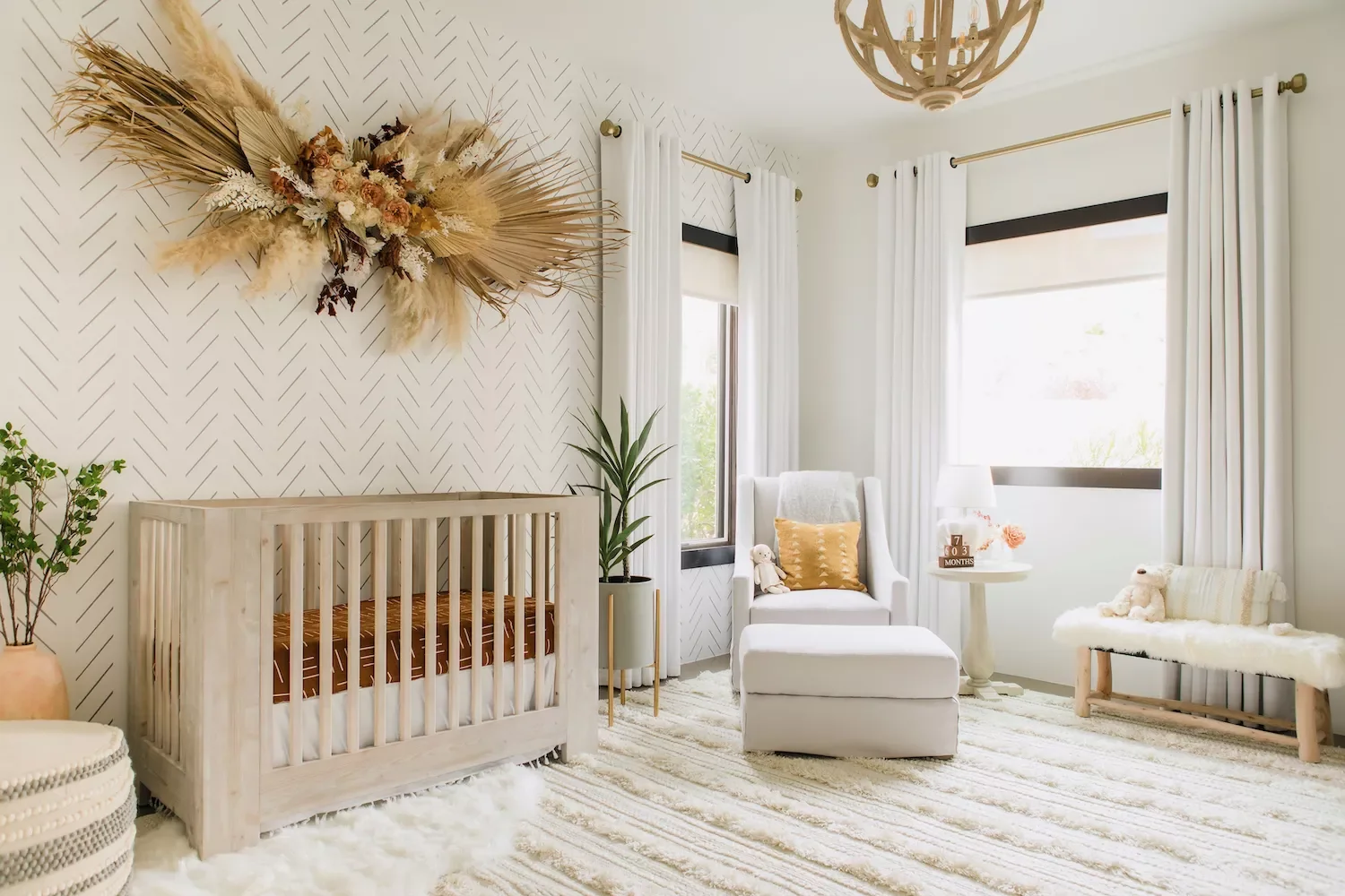 19 Creative Nursery Accent Wall Ideas to Transform Your Baby's Room 18 Add Boho Style