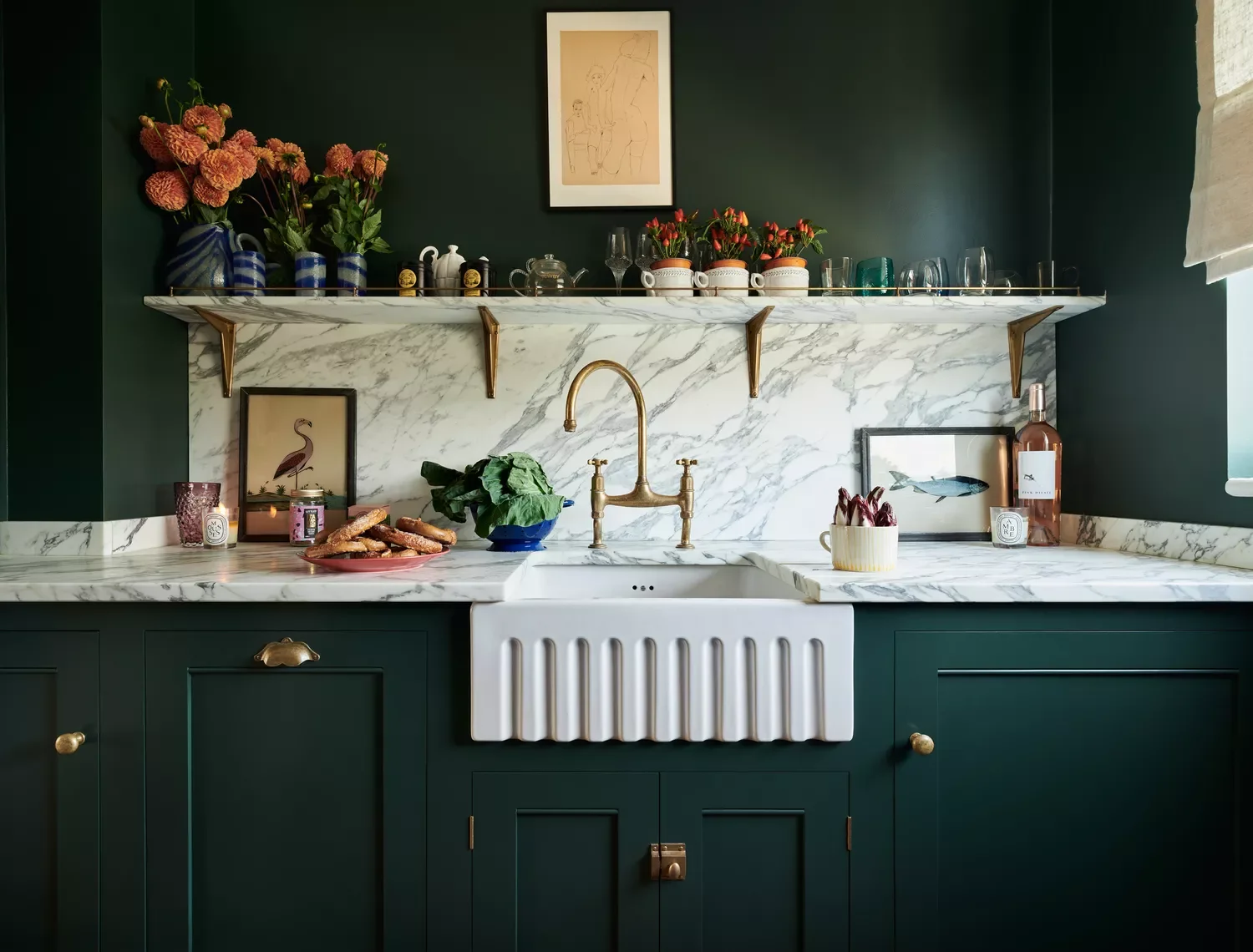 45 Shelf Styling Ideas That'll Transform Your Space Like a Design Pro 10 Add Brass Brackets