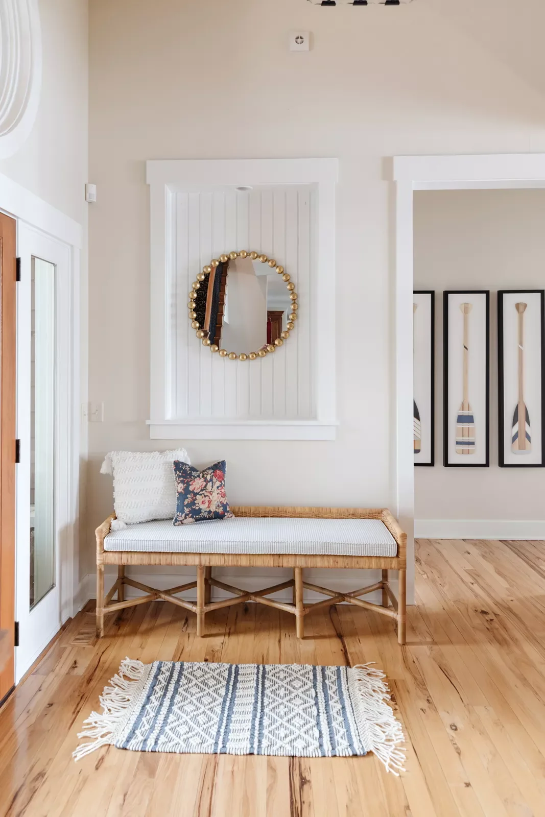 25 Stunning Entryway Rug Ideas That Create Unforgettable First Impressions 8 Add Coastal Glam