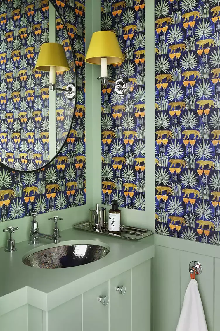 65 Clever Small Bathroom Ideas That Will Transform Your Tiny Space 40 Add Color and Pattern