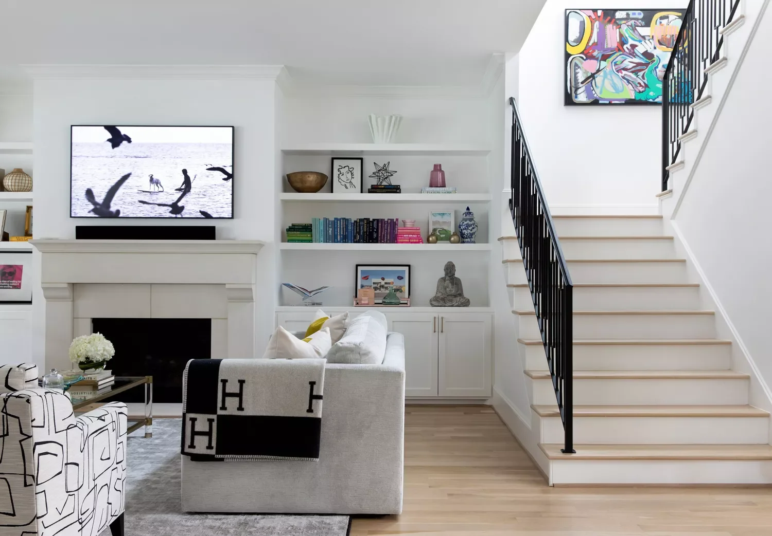42 Stylish TV Room Ideas That Balance Entertainment and Beautiful Design 34 Add Color