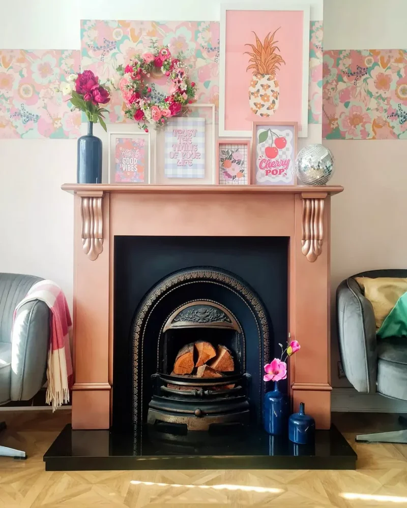 44 Beautiful Fireplace Mantel Styling Ideas 2 Add Colorful Quotes