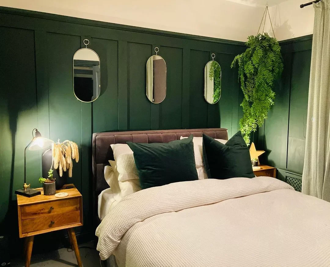 33 Stunning Dark Green Bedroom Ideas That Will Transform Your Space 12 Add Contemporary Elements