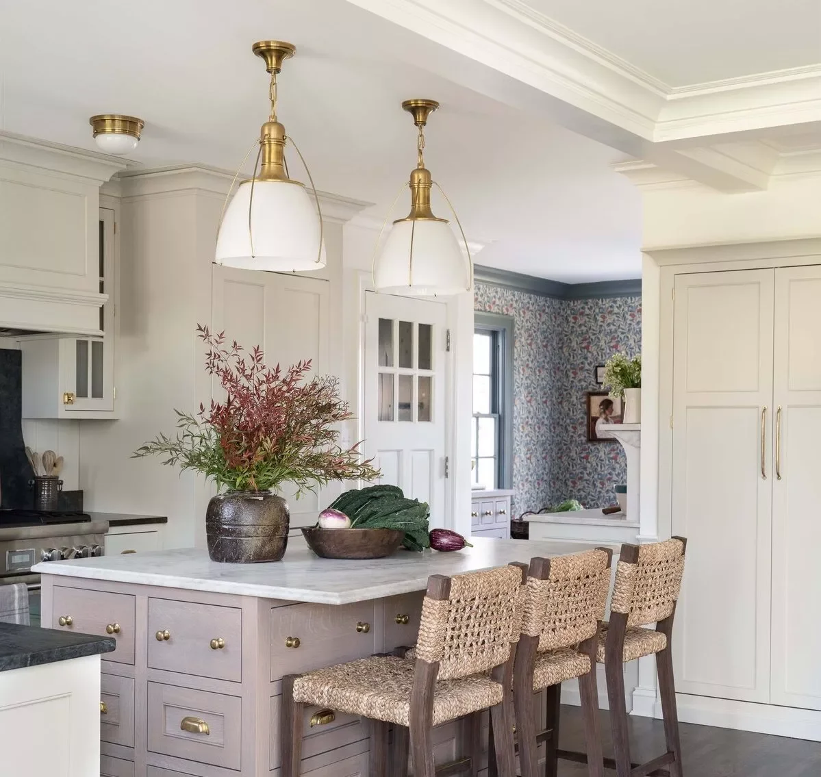 38 Stunning Ceiling Beam Ideas to Transform Your Home 12 Add Crown Molding