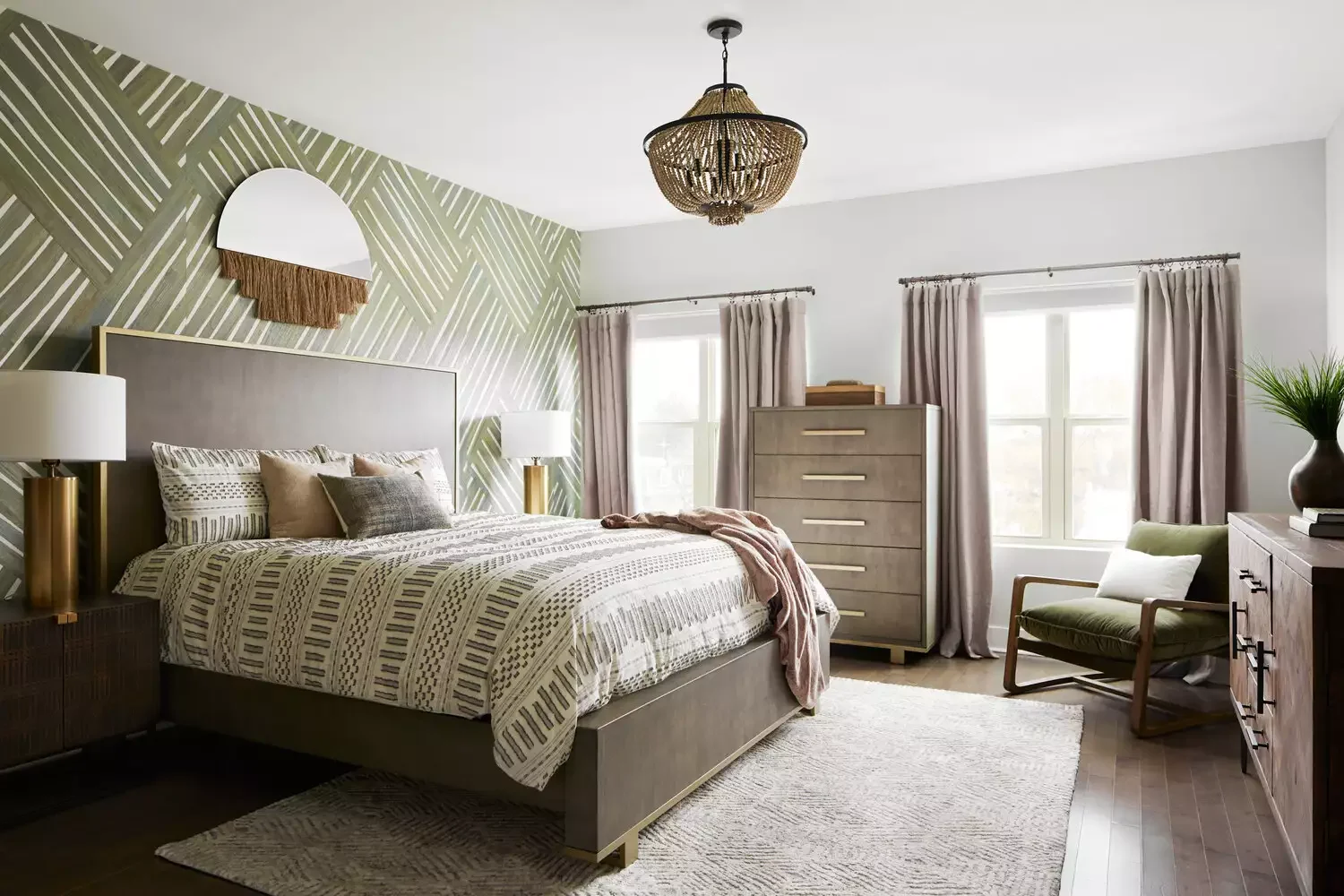 20 Beautiful Bedroom Curtain Ideas That Will Transform Your Space 3 Add Curtain Rings