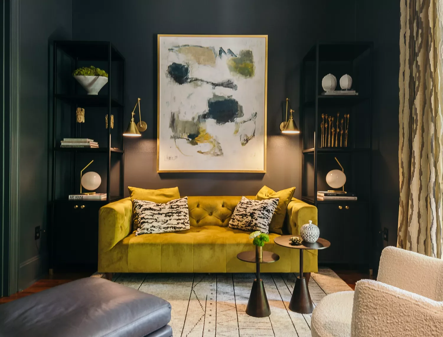 20 Beautiful Living Room Shelving Ideas to Transform Your Space 17 Add Display Shelf Units