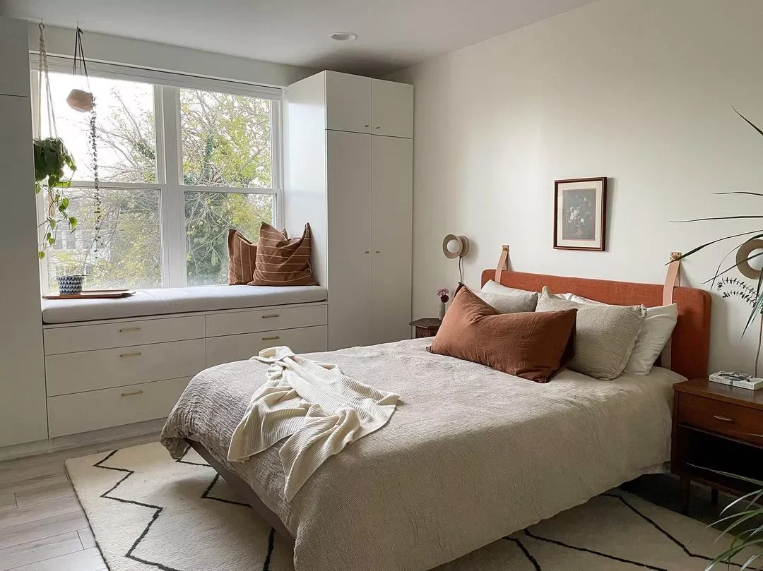 22 Peaceful and Expert-Approved Bedroom Arrangement Ideas 11 Add Extra Clothing Storage