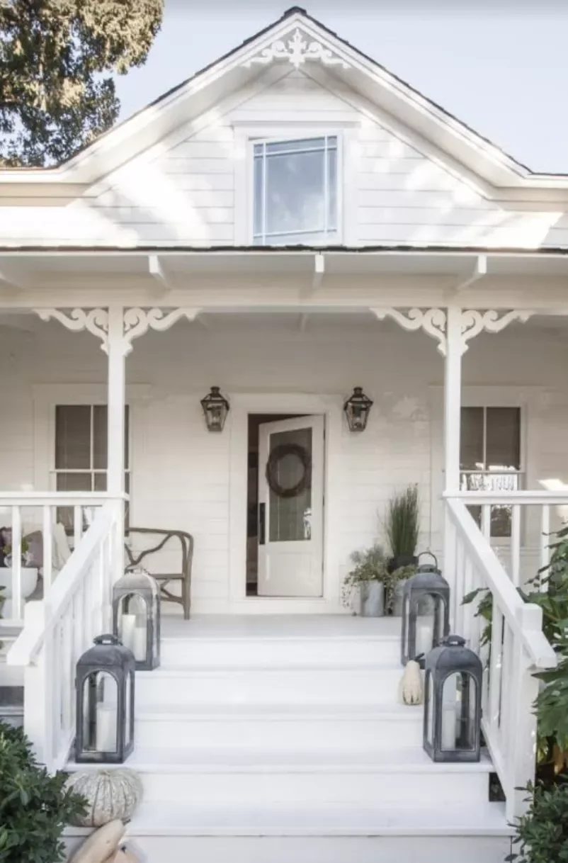 20 Stunning Front Porch Column Designs to Transform Your Home's Curb Appeal 17 Add Extra Flair With Wooden Brackets