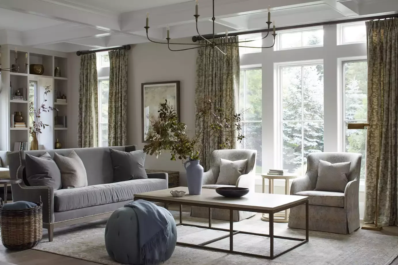 35 Spacious Living Room Ideas That Will Transform Your Large Space 28 Add Floor-to-Ceiling Curtains