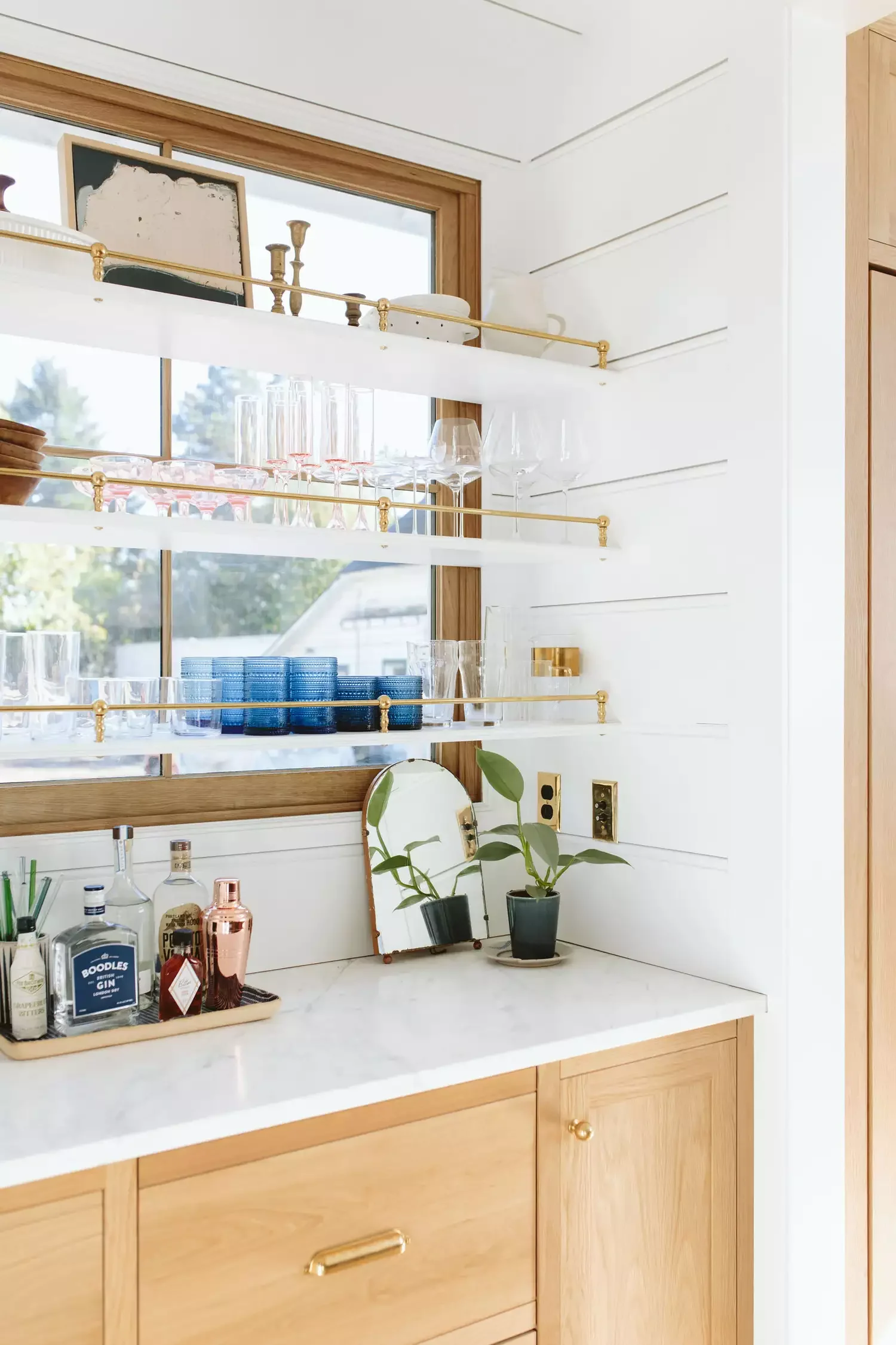 50 Brilliant Small Kitchen Storage Solutions That Will Transform Your Space Add Glass Shelving to Windows