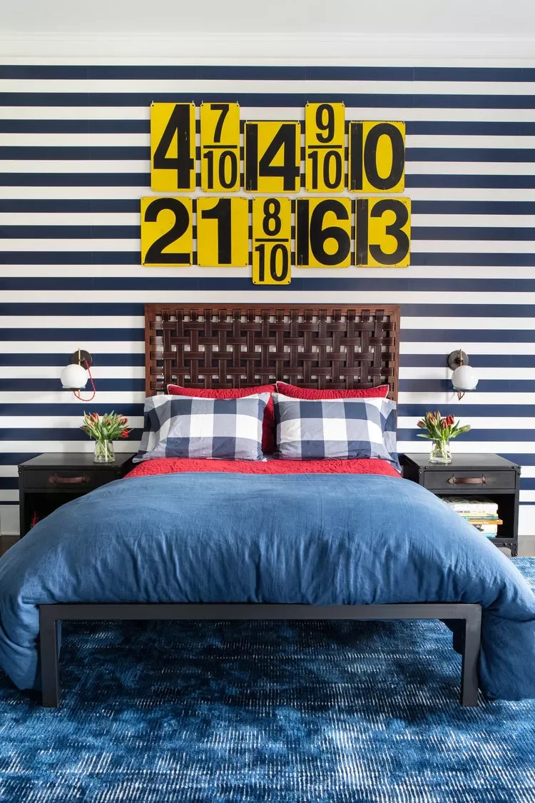 52 Amazing Boys' Bedroom Ideas That Will Make Parents Smile Too 52 Add Graphic Accents