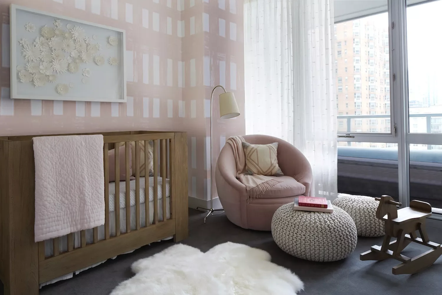 57 Stunning Baby Girl Nursery Ideas That'll Make Your Heart Melt Add Graphic Wallpaper