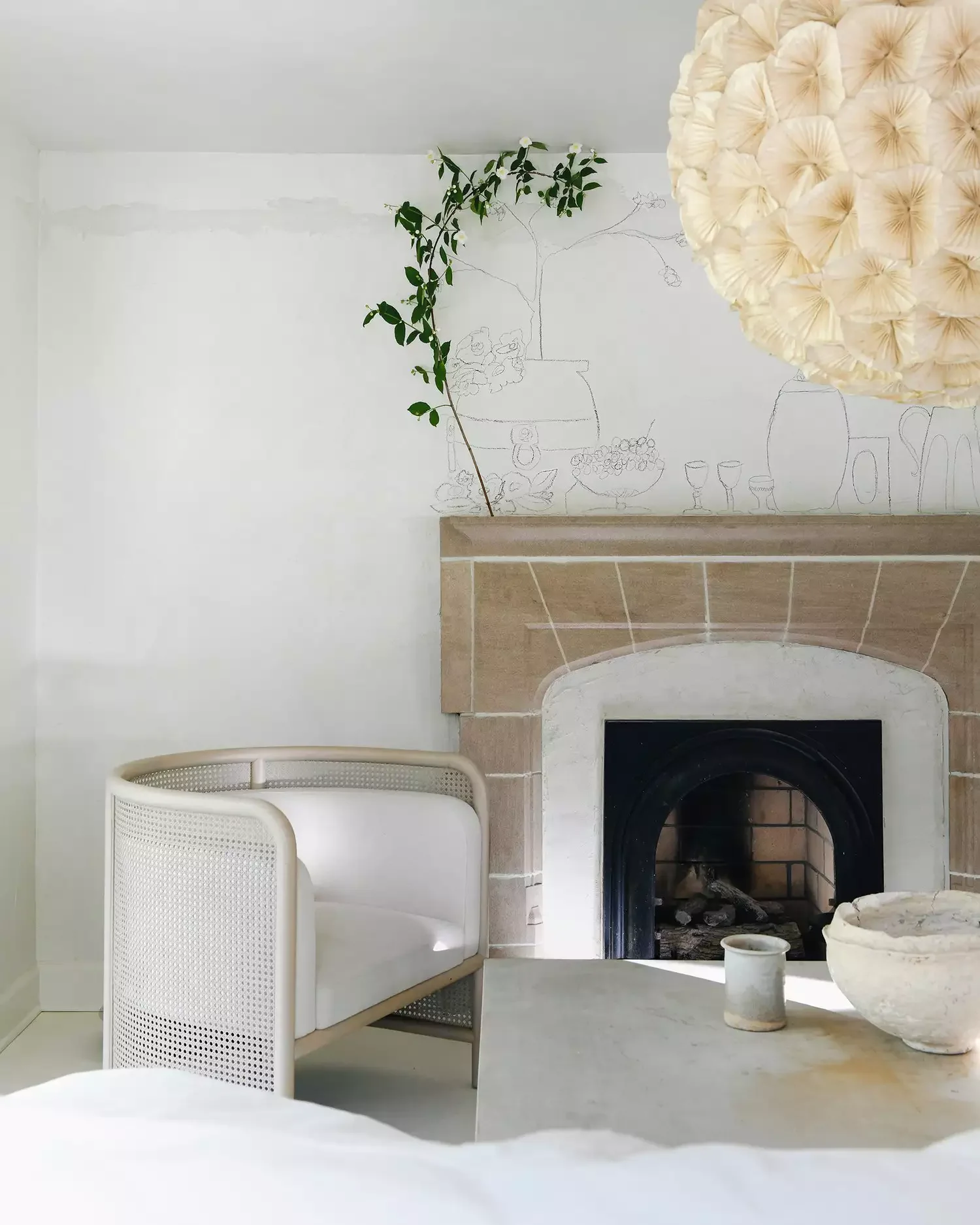 57 Stunning Fireplace Decorating Ideas to Transform Your Living Space 33 Add Hand-Drawn Details