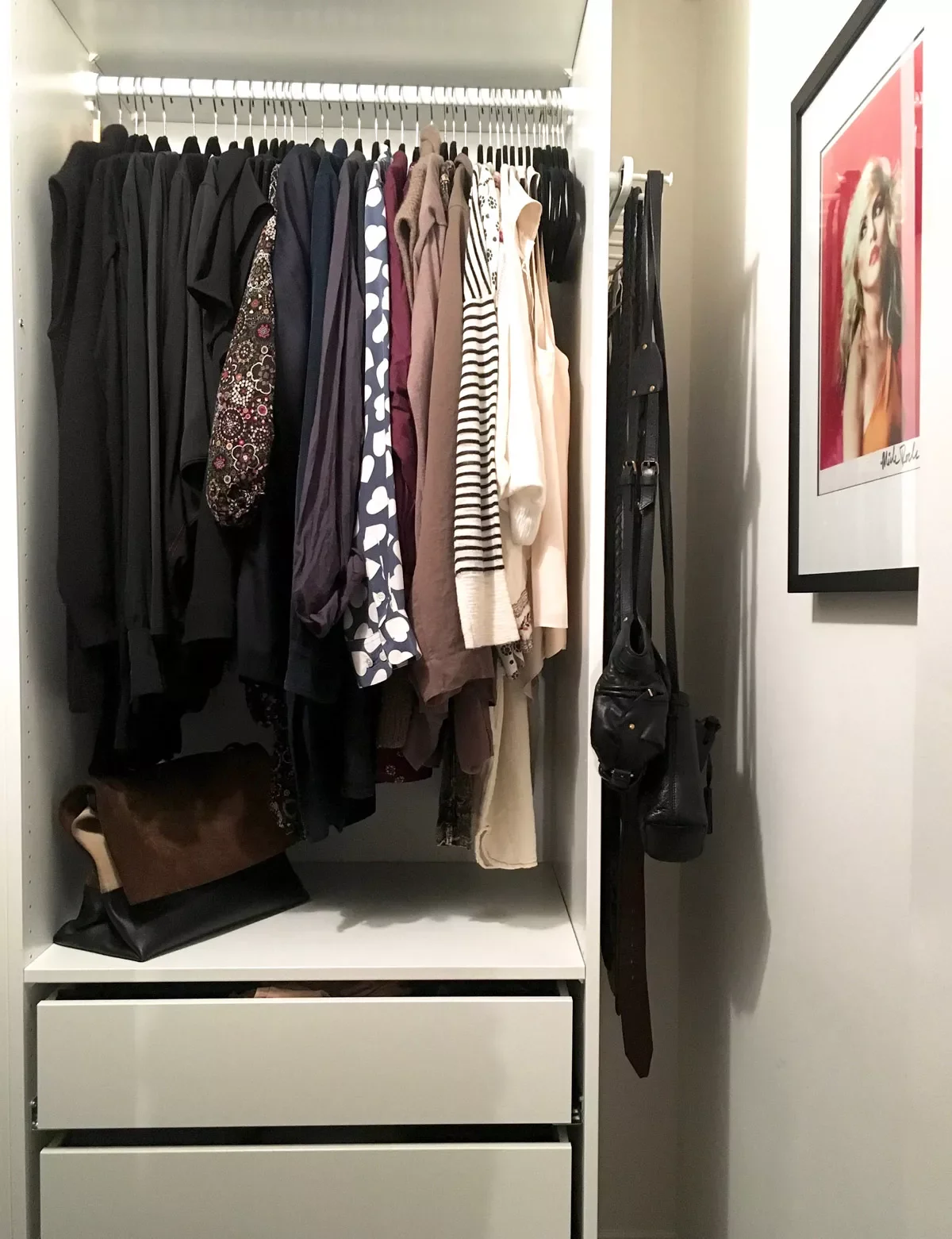 32 Brilliant Small Closet Organization Ideas That Actually Work Add Hooks for More Storage