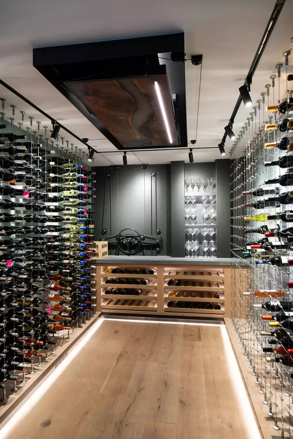 32 Stunning Wine Storage Ideas That Will Transform Your Home Add Integrated LED Lighting