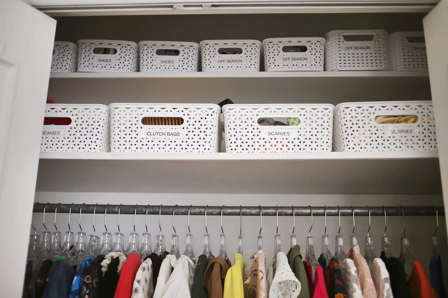 47 Smart Closet Solutions That Will Transform Your Storage Space Add Labeled Storage Bins