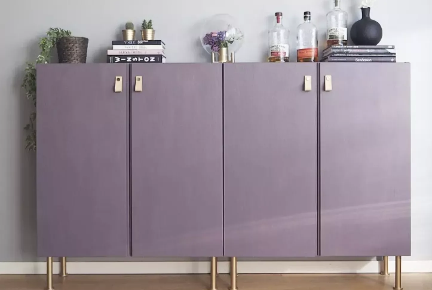15 Brilliant IKEA Living Room Hacks That Look Like Designer Pieces 9 Add Leather Pulls