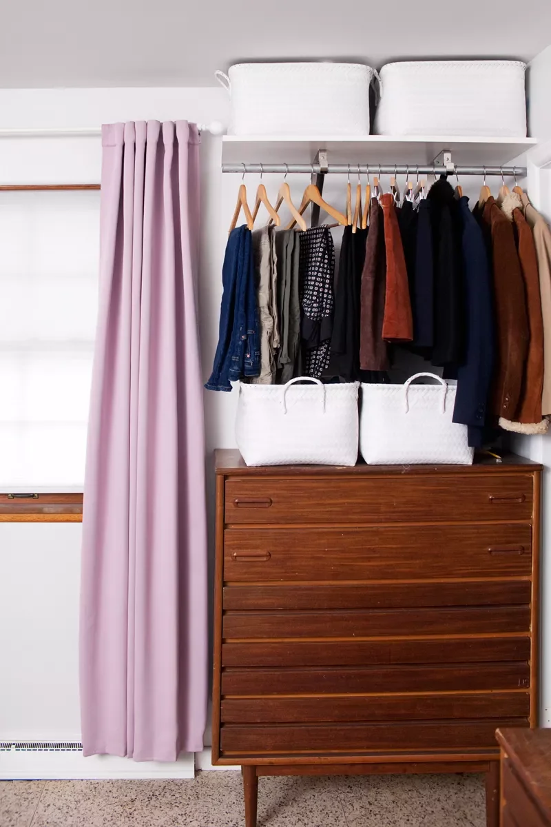 23 Brilliant Open Closet Ideas That'll Transform Your Morning Routine Add Midcentury Modern Storage
