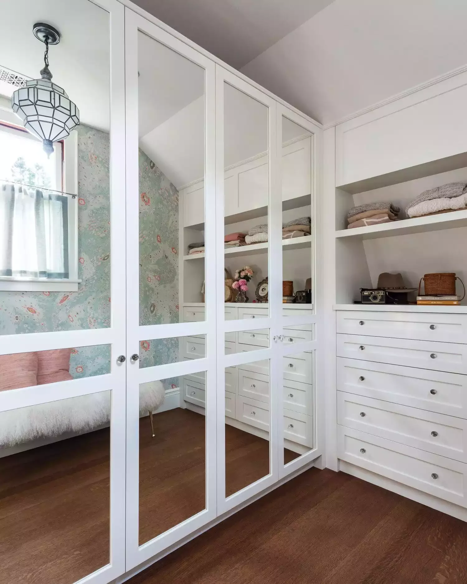 20 Clever Attic Closet Solutions That Transform Slanted Ceilings Into Storage Gold Add Mirrors