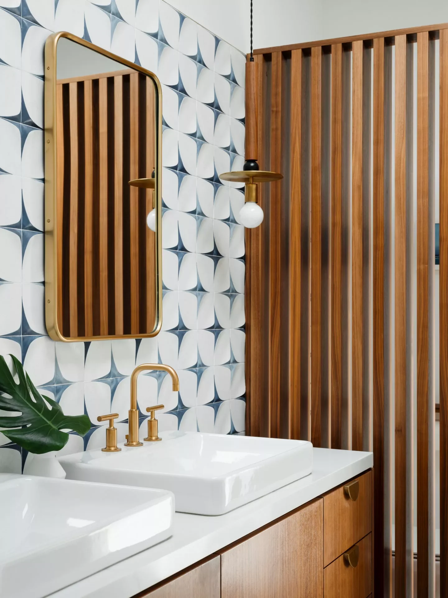 55 Wood Slat Wall Accent Ideas That Make Any Room Look Incredible Add Privacy in the Bathroom